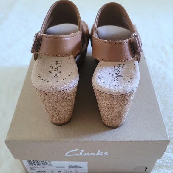 ✨️HP✨️ Clarks Annadel Ivory TAN Sandals - NIB - Picture 12 of 15